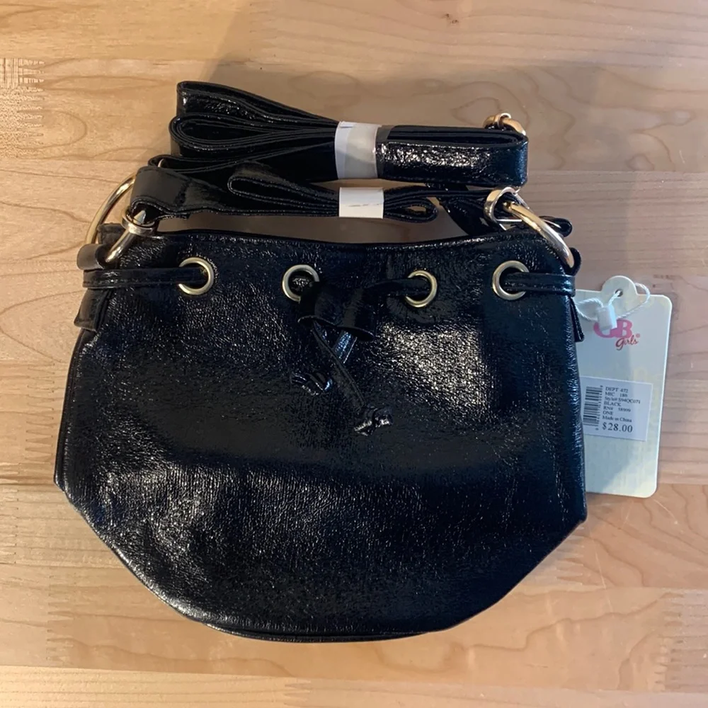 Girls Black Patent Leather Purse NIB/NWT